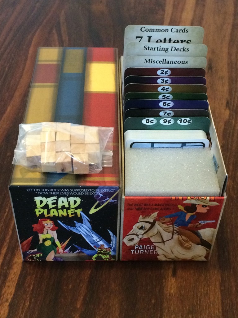 My first Kickstarter purchase, a great little deckbuilder that combines Scrabble and Dominion: Paperback